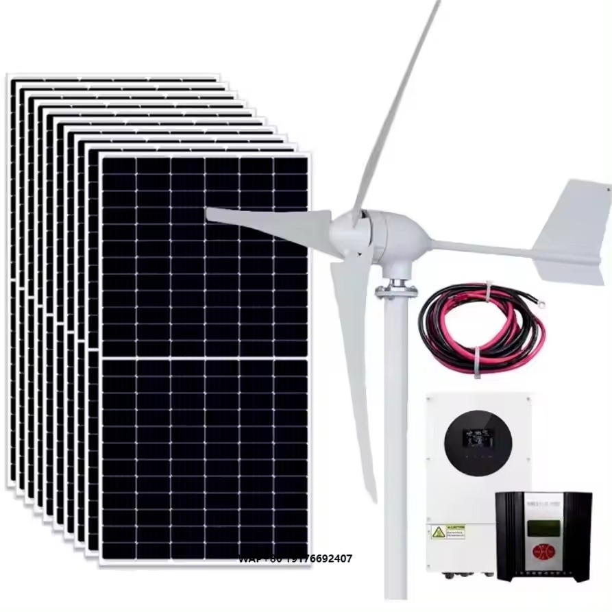 Renewable Energy Solar - System energii odnowialnej: turbina wiatrowa, system